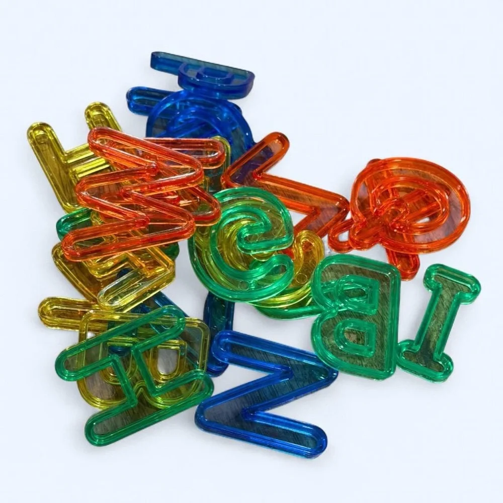Colorful Alphabet Manipulatives for early learners teachers